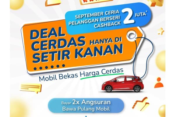 September Ceria Pelanggan Berseri Cashback 2 Juta